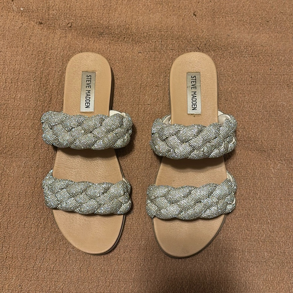 Beautiful sparkling sandals-Steve Madden size 7.5